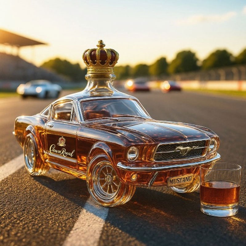 Mustang Car-Shaped Whisky Decanter for Home Bar - Image 5