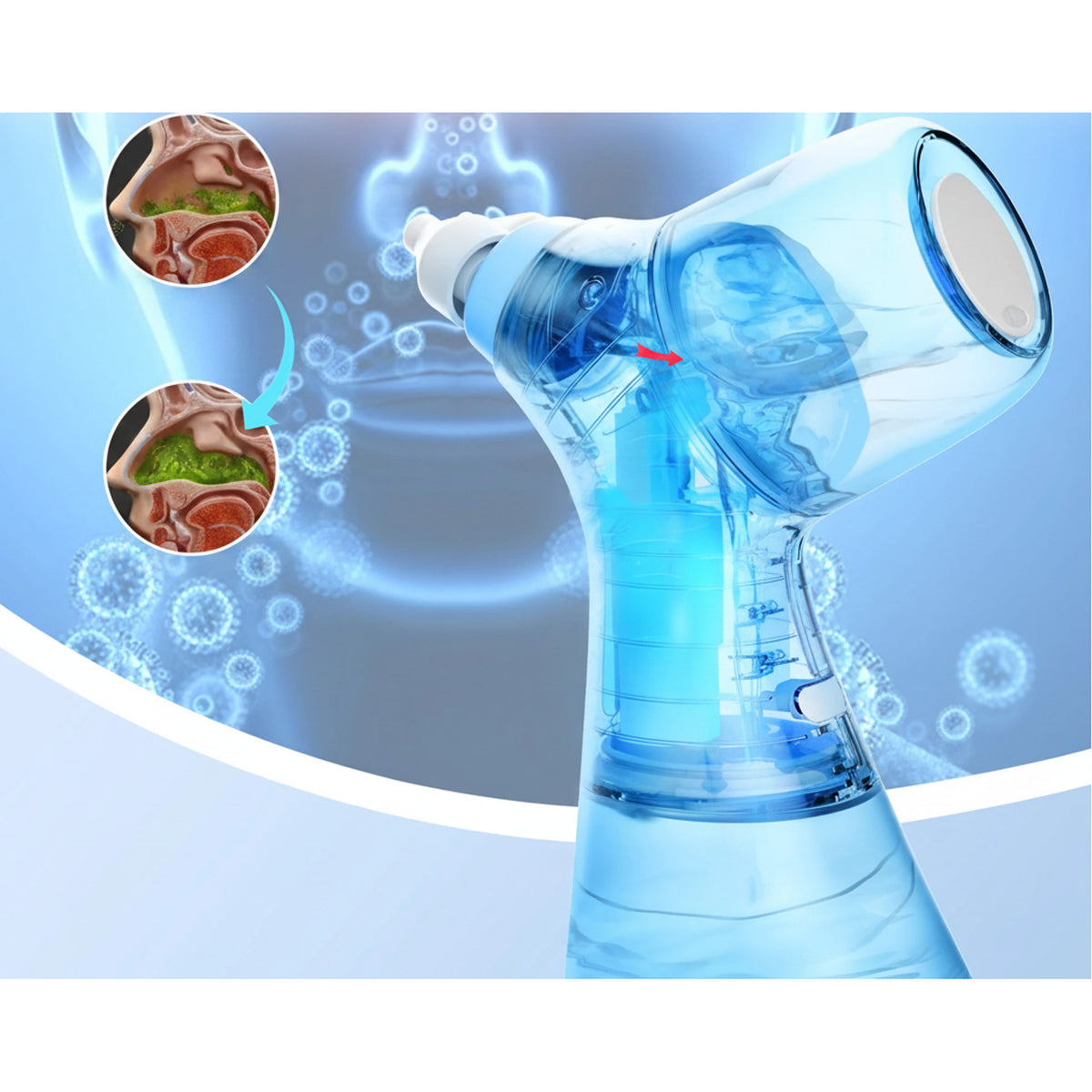 Nasal Irrigation System Electric Nose Cleaner With Water Tank For Sinus And Allergy Relief - Image 4