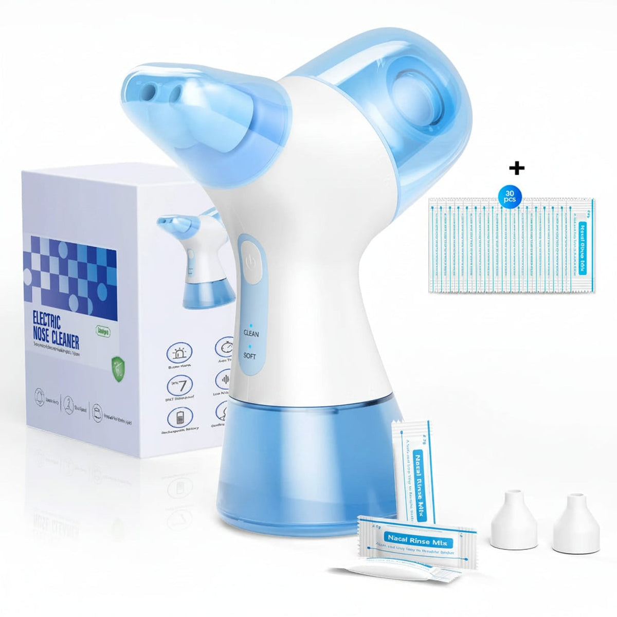 Nasal Irrigation System Electric Nose Cleaner With Water Tank For Sinus And Allergy Relief - Image 7