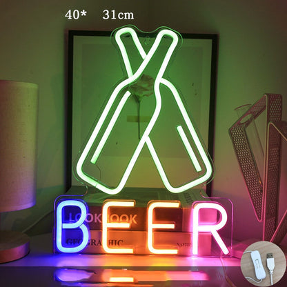 Neon Light Custom LED Sign Pendant Design - Image 15