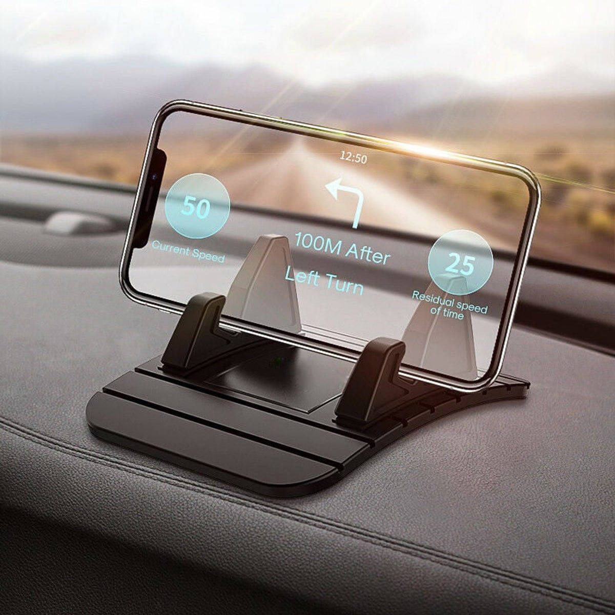 Non-Slip Silicone Phone Holder For Car Dashboard And Desk - Image 1
