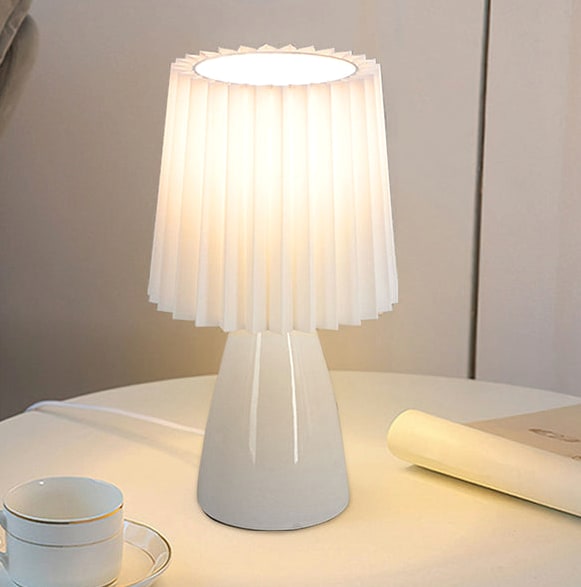 Nordic Telescopic Table Lamp With Rechargeable LED And Fabric Shade - Image 17