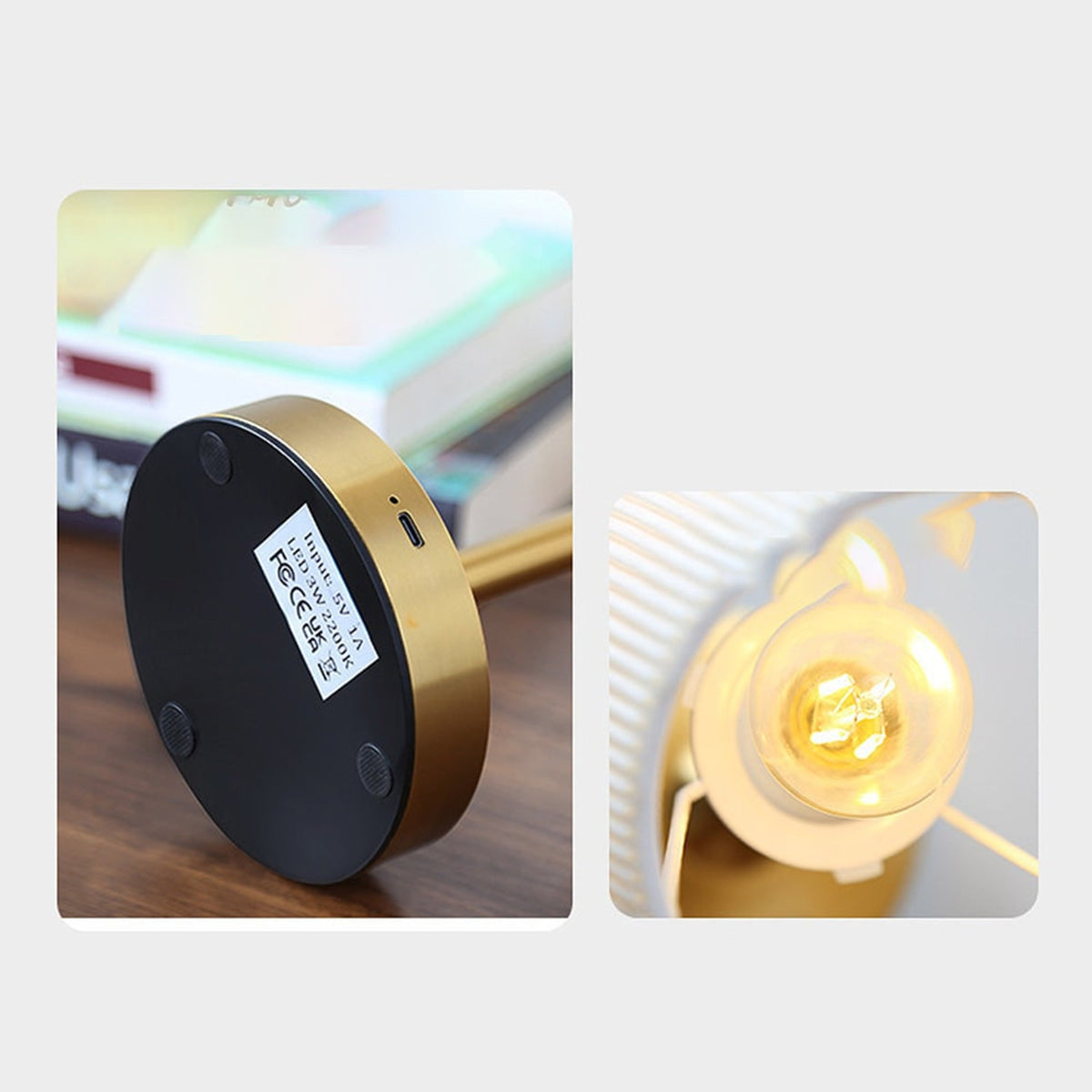 Nordic Telescopic Table Lamp With Rechargeable LED And Fabric Shade - Image 15