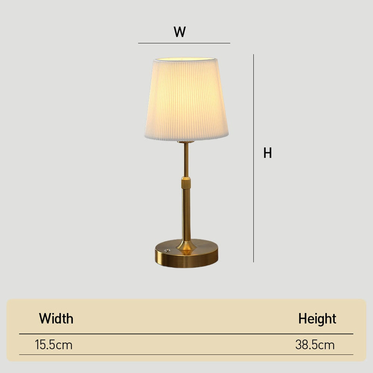 Nordic Telescopic Table Lamp With Rechargeable LED And Fabric Shade - Image 10