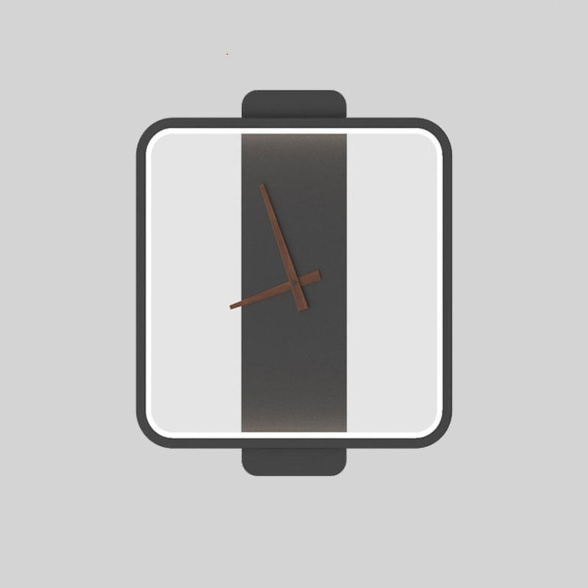 Nordic Wall Clock Lamp With Illuminated Acrylic Border - Image 2