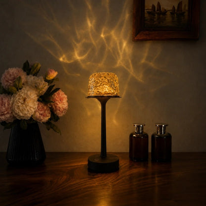 Northern Lights Lamp With Wooden Base And Aurora Projection - Image 1