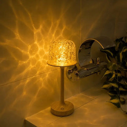 Northern Lights Lamp With Wooden Base And Aurora Projection - Image 6