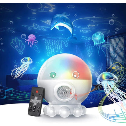 Octopus Night Light Projector With Ocean Star Lullabies - Image 6