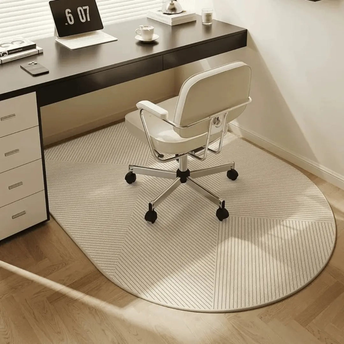 Office Chair Mat With Non-Slip Backing For Floor Protection And Smooth Rolling - Image 2
