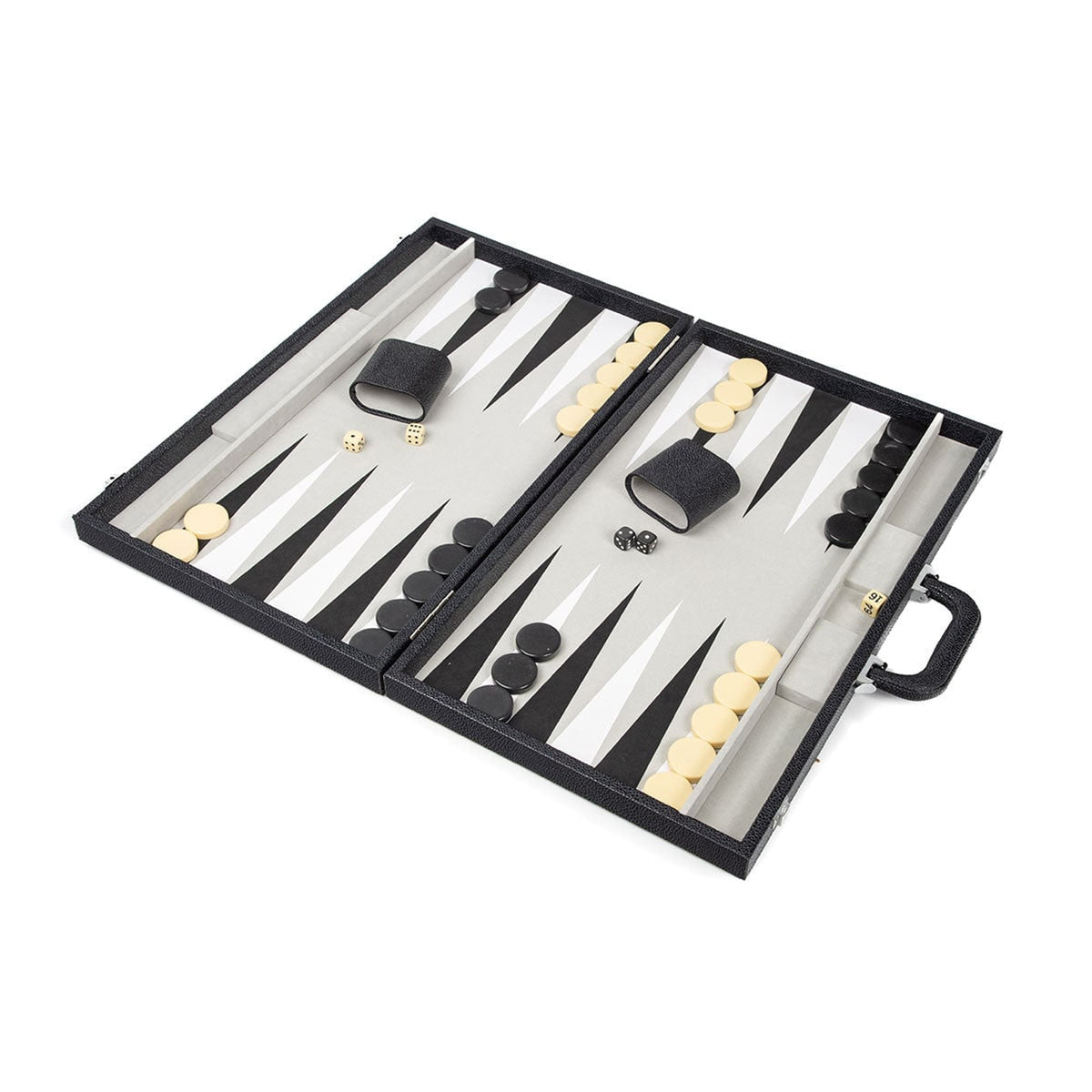 Onyx Backgammon Set With Stingray-Textured Frame - Image 1