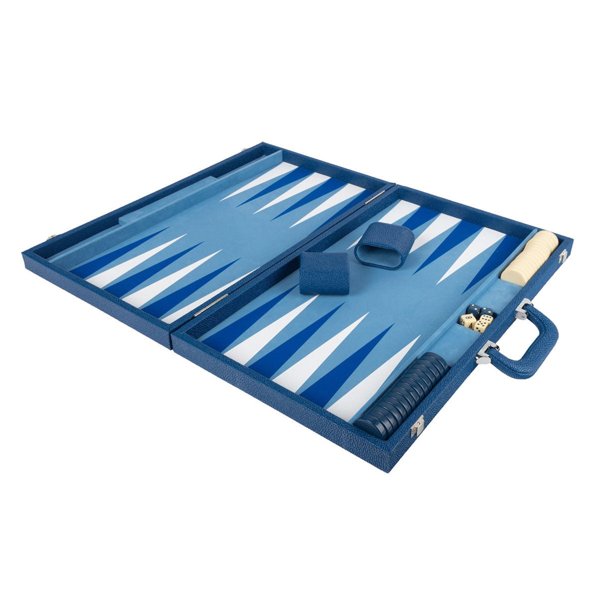 Onyx Backgammon Set With Stingray-Textured Frame - Image 3
