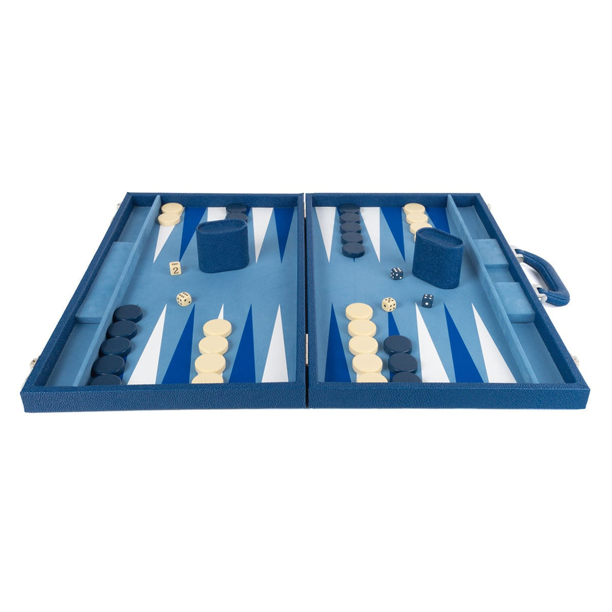 Onyx Backgammon Set With Stingray-Textured Frame - Image 4
