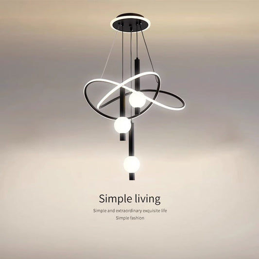 Ordinary_product Chandelier Pendant Iron Acrylic Home Indoor - Image 2