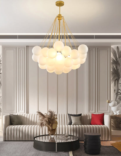 Ordinary_product Pendant Lamp Chandelier Glass Bubble Adjustable Height - Image 10