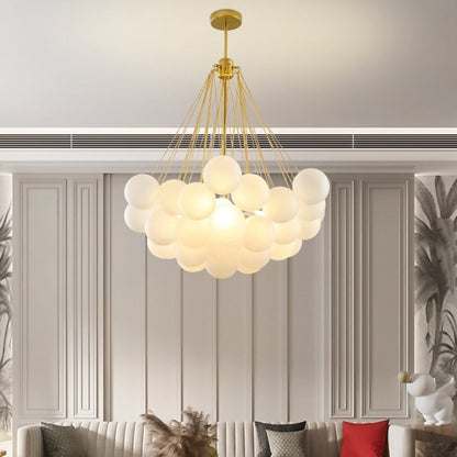 Ordinary_product Pendant Lamp Chandelier Glass Bubble Adjustable Height - Image 6