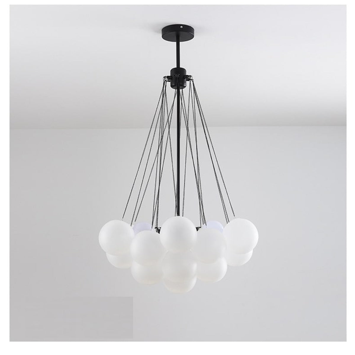 Ordinary_product Pendant Lamp Chandelier Glass Bubble Adjustable Height - Image 5