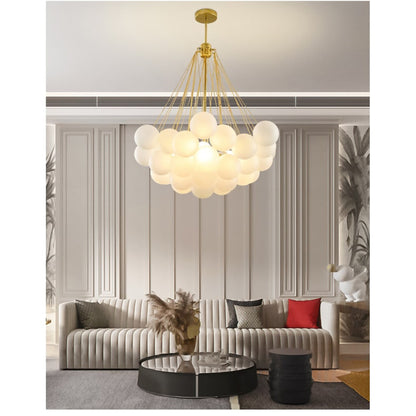 Ordinary_product Pendant Lamp Chandelier Glass Bubble Adjustable Height - Image 3
