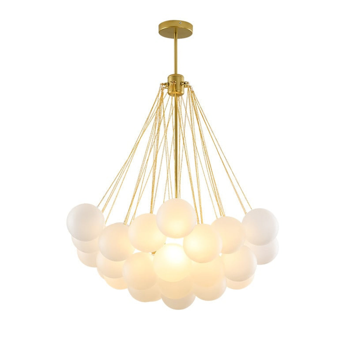 Ordinary_product Pendant Lamp Chandelier Glass Bubble Adjustable Height - Image 8