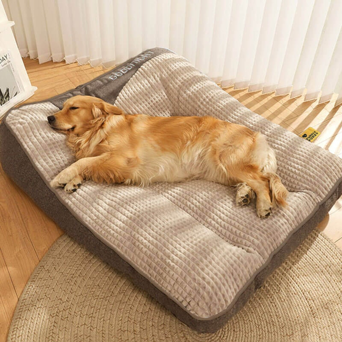 Orthopedic Memory Foam Dog Bed With Elevated Head Support For Large Dogs - Image 3