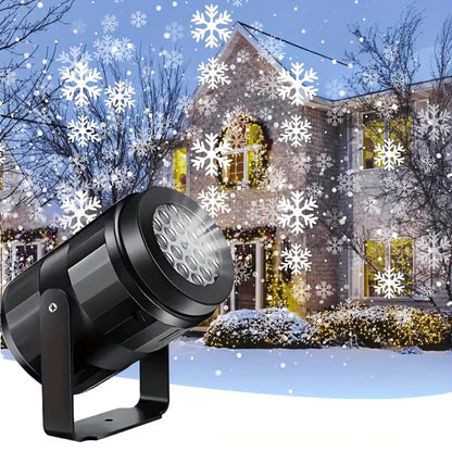Outdoor Christmas Projector With LED Snowflake Light Show - Image 2