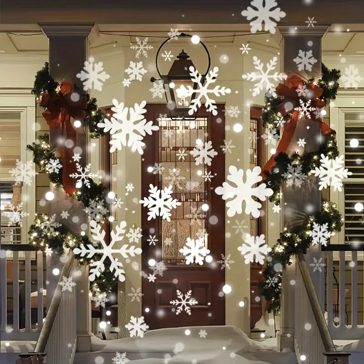 Outdoor Christmas Projector With LED Snowflake Light Show - Image 6