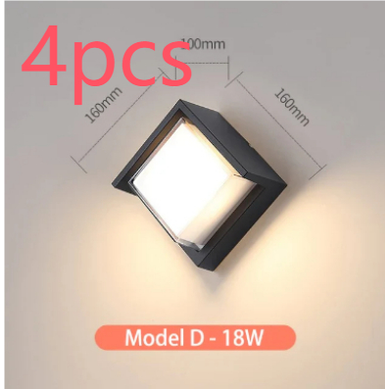 Outdoor Wall Lamp In Matte Black Finish With IP65 Waterproof Rating - Image 3