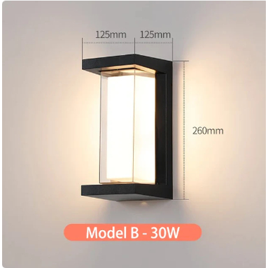 Outdoor Wall Lamp In Matte Black Finish With IP65 Waterproof Rating - Image 8