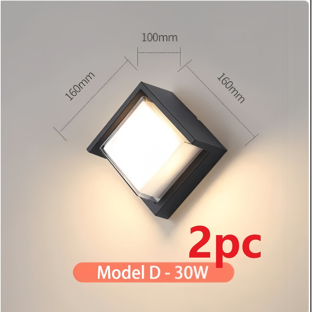 Outdoor Wall Lamp In Matte Black Finish With IP65 Waterproof Rating - Image 9