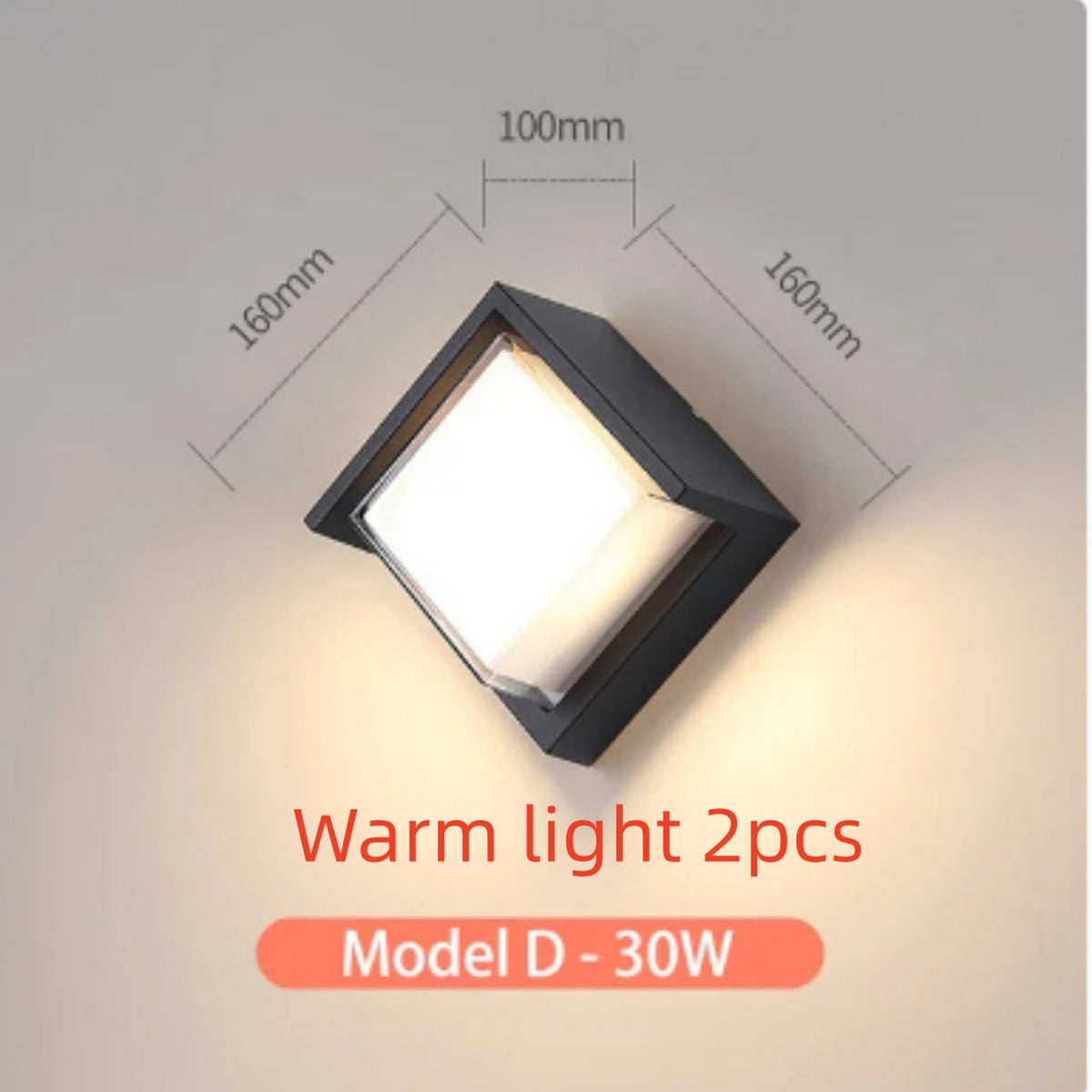 Outdoor Wall Lamp In Matte Black Finish With IP65 Waterproof Rating - Image 6