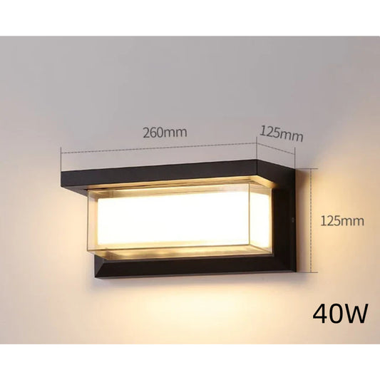 Outdoor Wall Lamp In Matte Black Finish With IP65 Waterproof Rating - Image 1