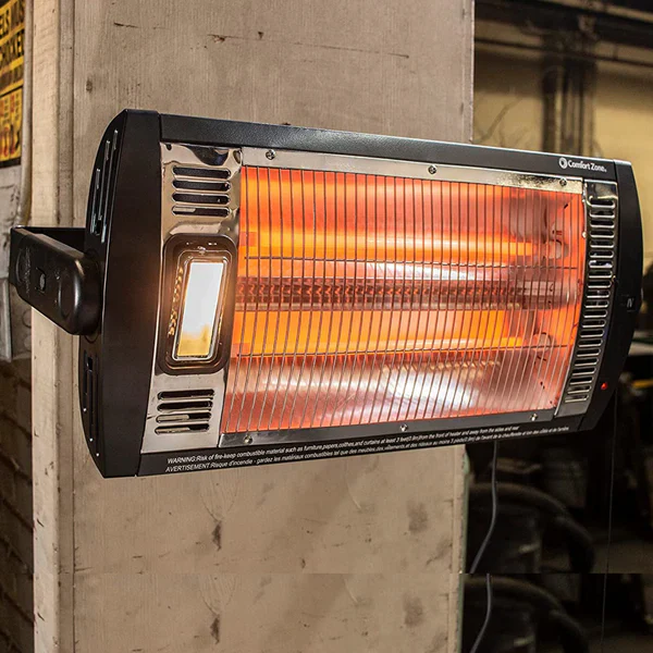 Outdoor Wall Mounted Infrared Patio Heater With Adjustable Angle And Overheat Protection - Image 1