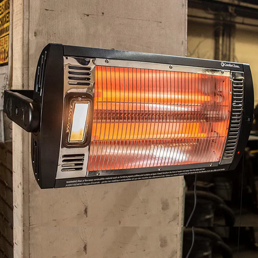 Outdoor Wall Mounted Infrared Patio Heater With Adjustable Angle And Overheat Protection - Image 1
