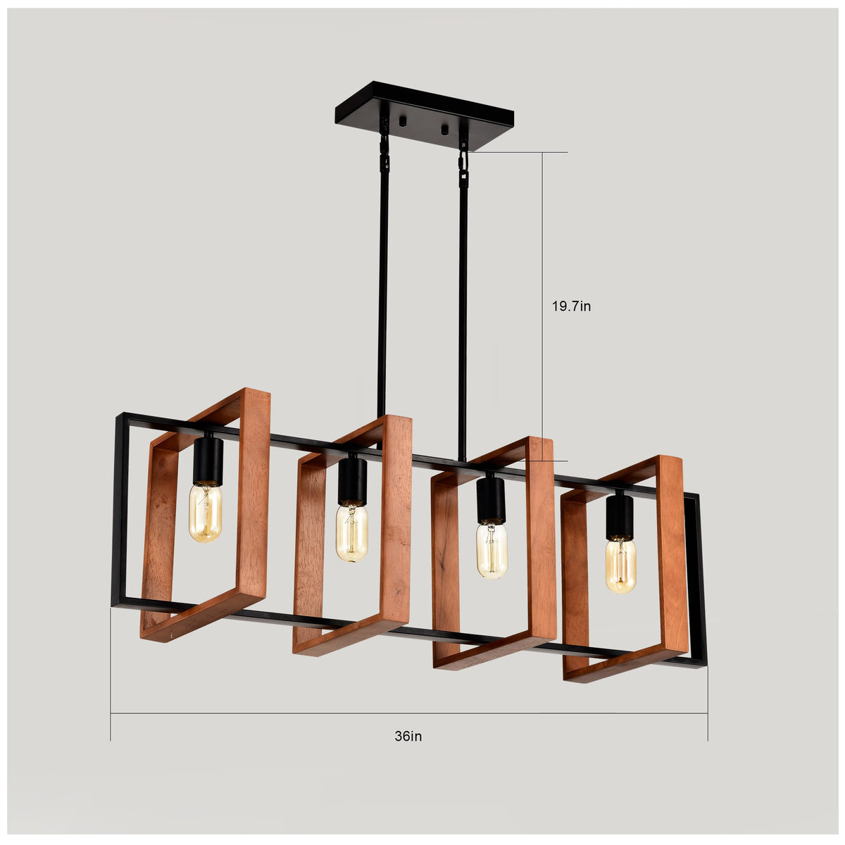 Pendant Light Fixture Farmhouse Kitchen Island Hanging - Image 3