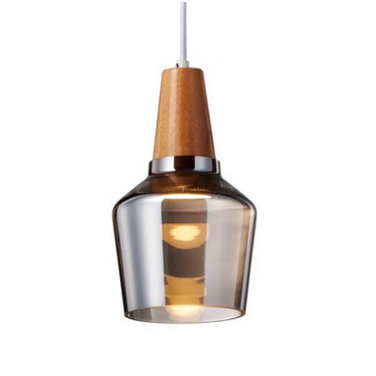 Pendant Light Fixture Modern Wooden Glass Kitchen Island Lighting - Image 13