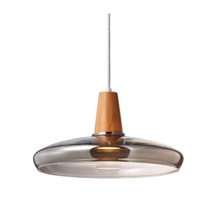 Pendant Light Fixture Modern Wooden Glass Kitchen Island Lighting - Image 2