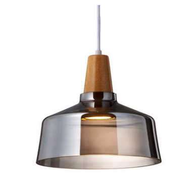 Pendant Light Fixture Modern Wooden Glass Kitchen Island Lighting - Image 4