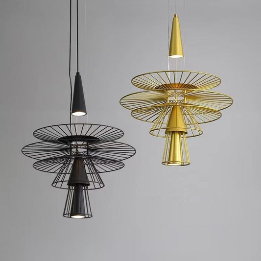Pendant Light LED Iron Adjustable Hanging Lamp - Image 1