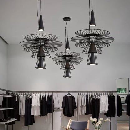 Pendant Light LED Iron Adjustable Hanging Lamp - Image 2