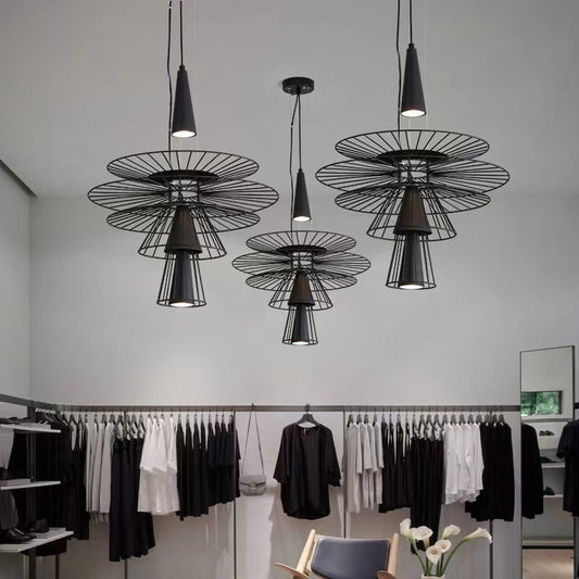 Pendant Light LED Iron Adjustable Hanging Lamp - Image 2