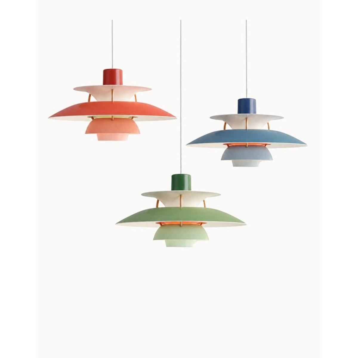 Pendant Light With Layered Circular Metal Design - Image 1
