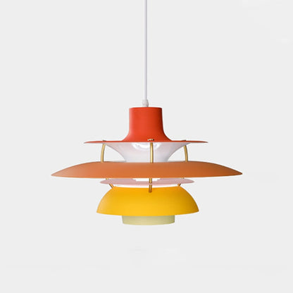 Pendant Light With Layered Circular Metal Design - Image 15