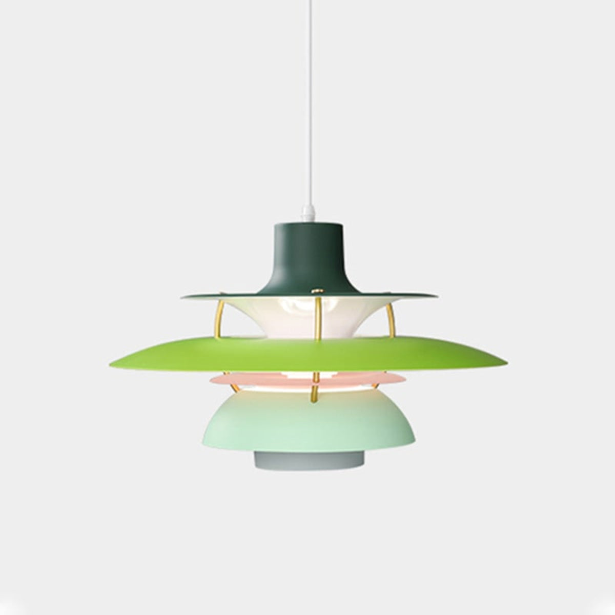 Pendant Light With Layered Circular Metal Design - Image 18