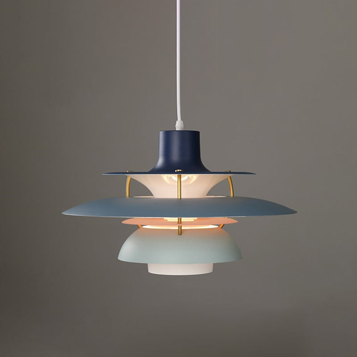 Pendant Light With Layered Circular Metal Design - Image 21