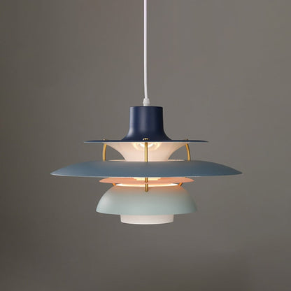 Pendant Light With Layered Circular Metal Design - Image 21