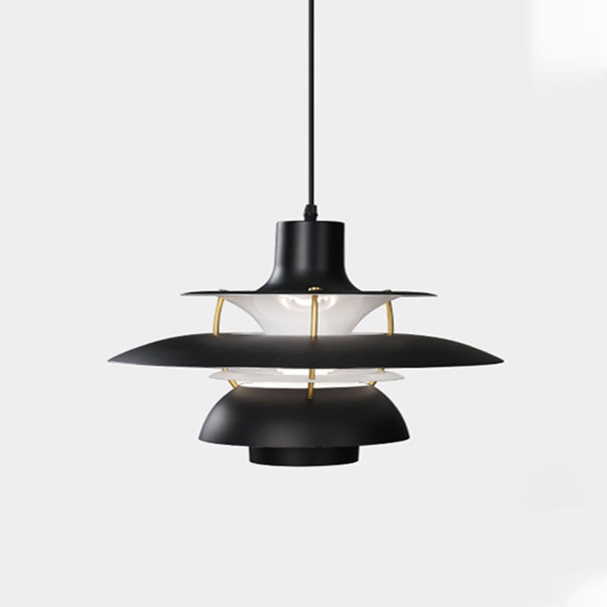 Pendant Light With Layered Circular Metal Design - Image 24