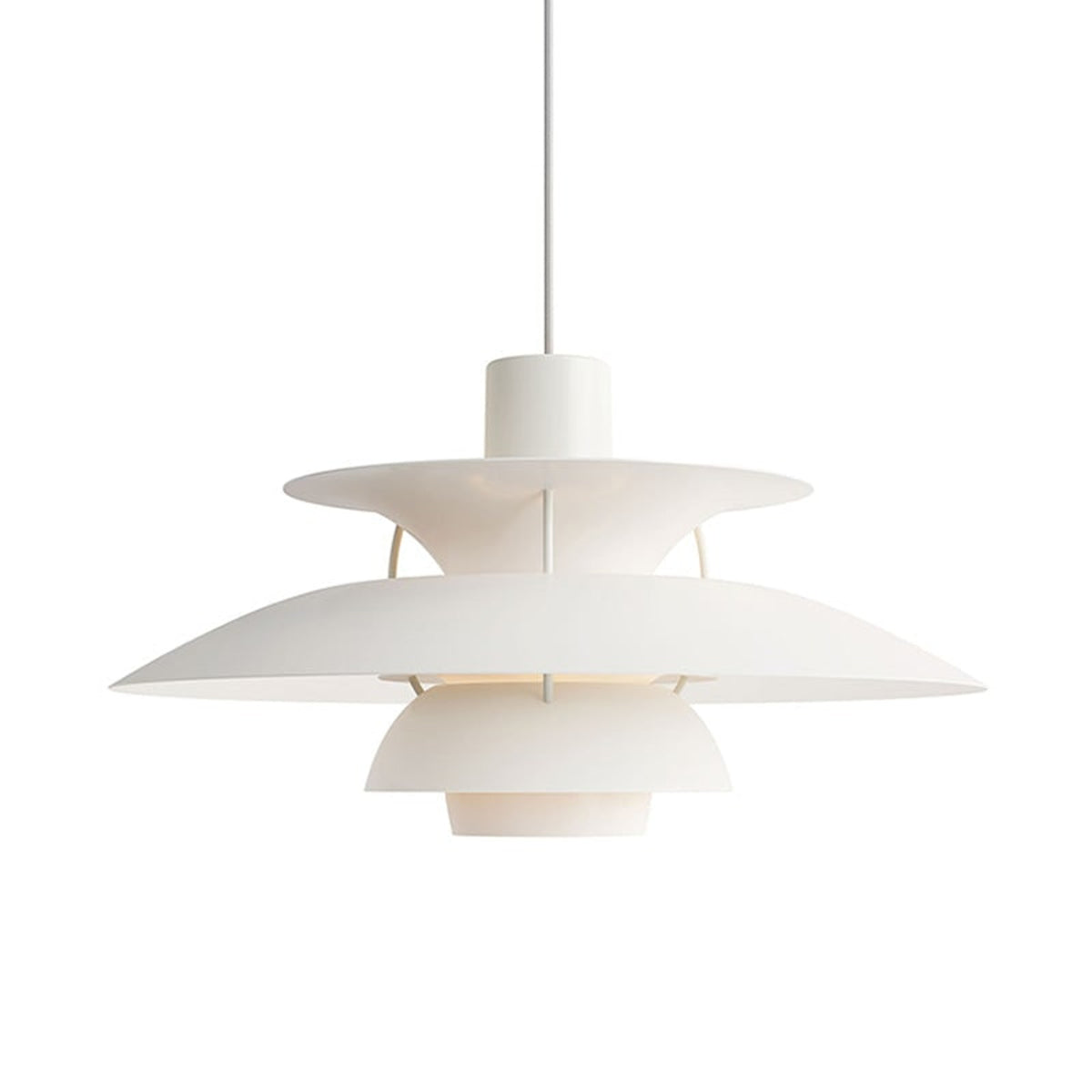 Pendant Light With Layered Circular Metal Design - Image 4