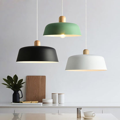Pendant Lighting Fixture Minimalist Round Metal Hanging Lamp - Image 3