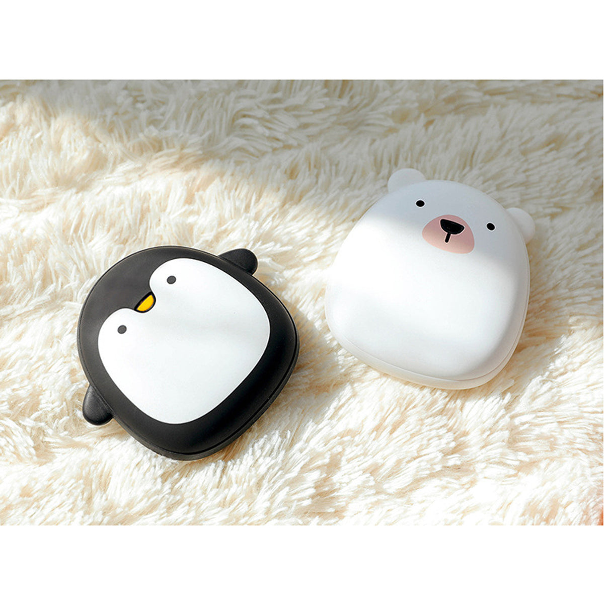 Penguin Polar Bear Electric Hand Warmer With USB Rechargeable Double-Side Heating - Image 7