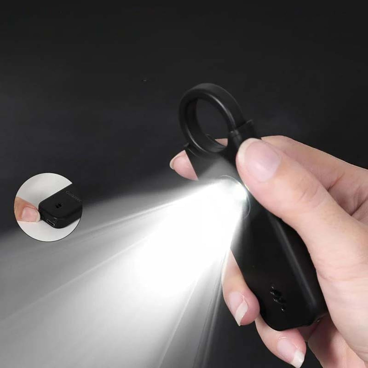 Personal Safety Alarm With Built-In LED Light Portable Security Device For Keys Bags And Travel - Image 6