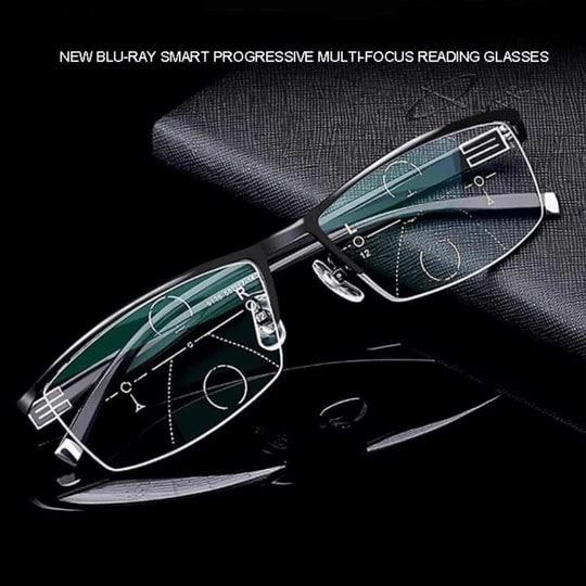 Photochromic Blue Light Filter Progressive Eyeglasses - Image 5